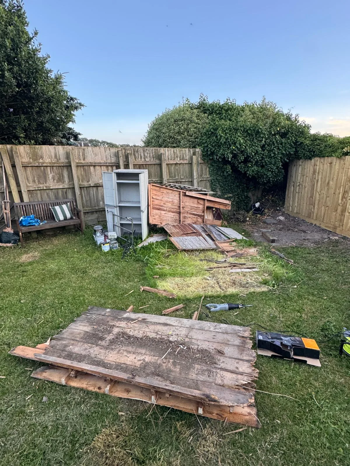 Back garden clearance before
