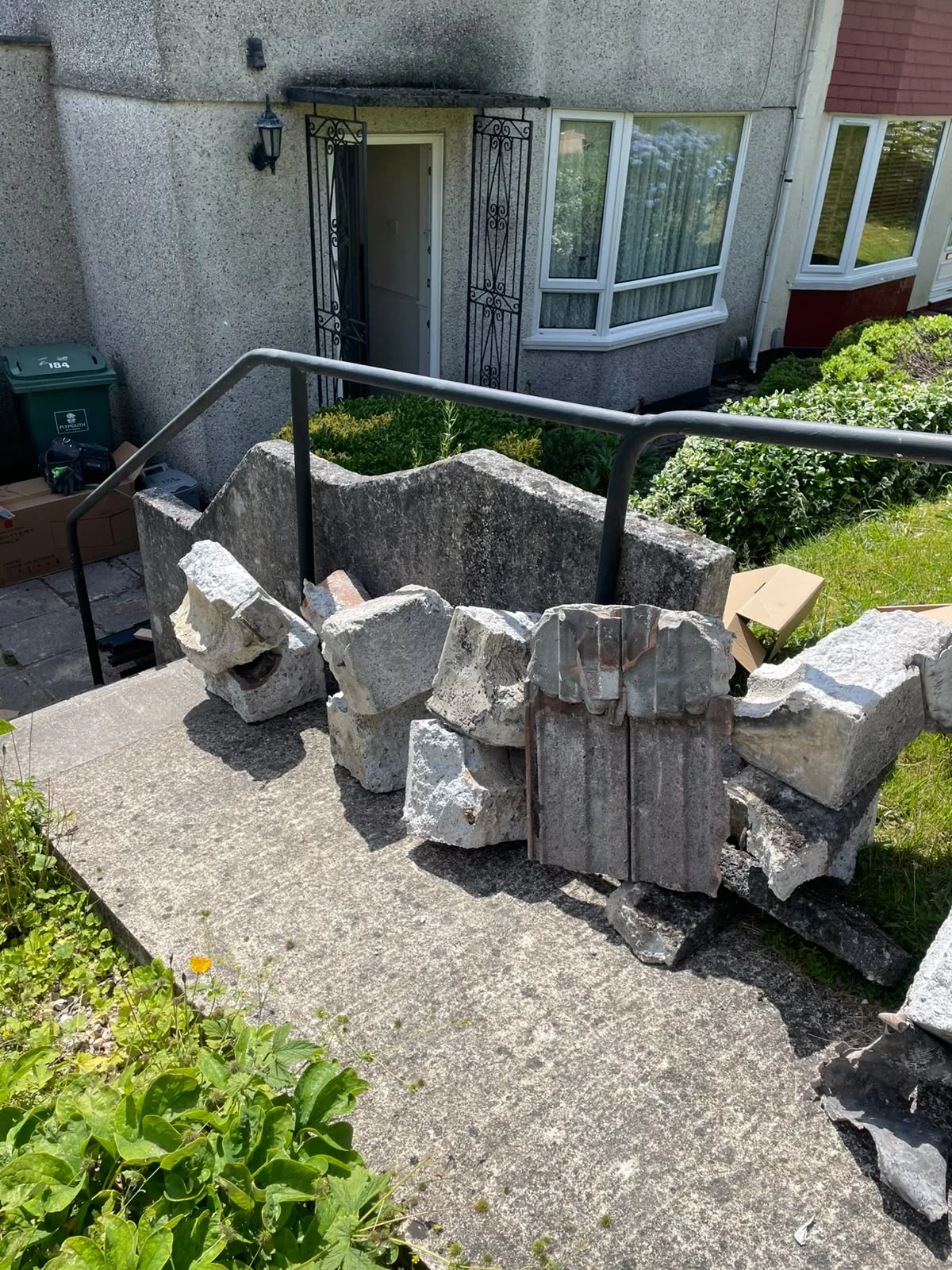 Front garden clearance before