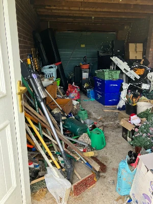 Before house clearance in Darley Bridge