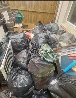 Before house clearance in Uppermill